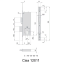 Электромеханический замок Cisa 12011.40.0